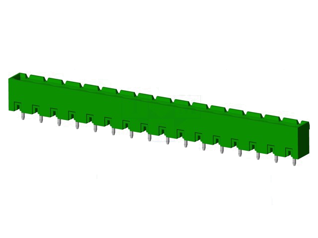 Connector: ontkoppelbare terminal strip; contact; mannelijk Connector: ontkoppelbare terminal strip; contact; mannelijk